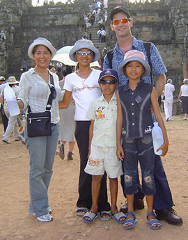 Meata and Pierces at Angkor Wat