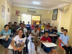 sambath holding book